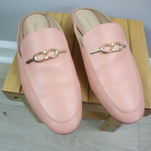 Coach Leather Slip-On Mules – Pink – Women’s Size 8.5 - Picture 10 of 10